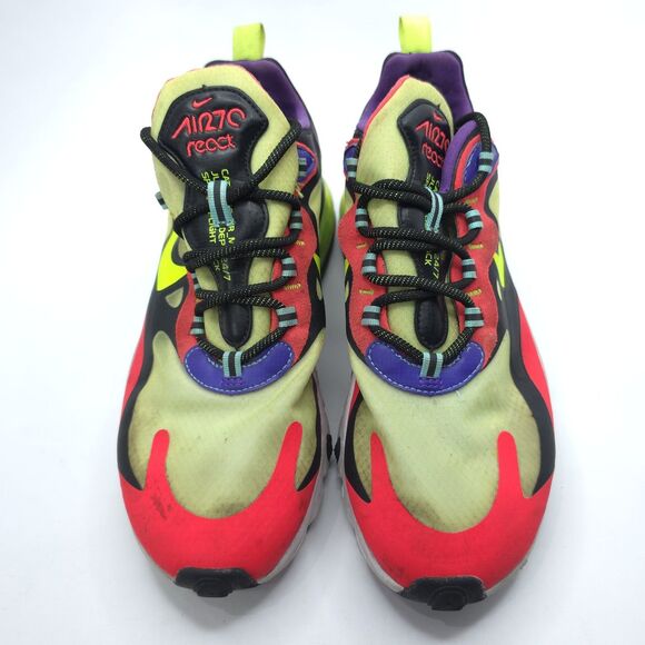 Nike Air Max 270 React Men’s Running Sneakers Size 8 CU4705-001 Multicolor